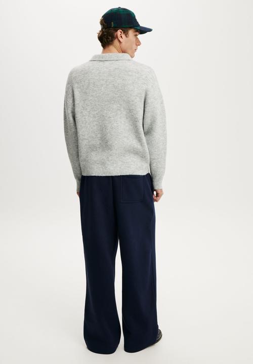 Cotton On - Super Baggy Track Pant - Vintage Navy