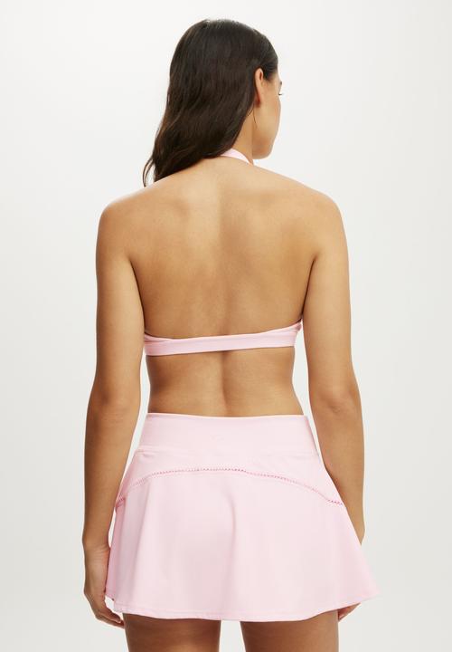 Cotton On - Ultra Soft Wrap Crop - Cherry Dream