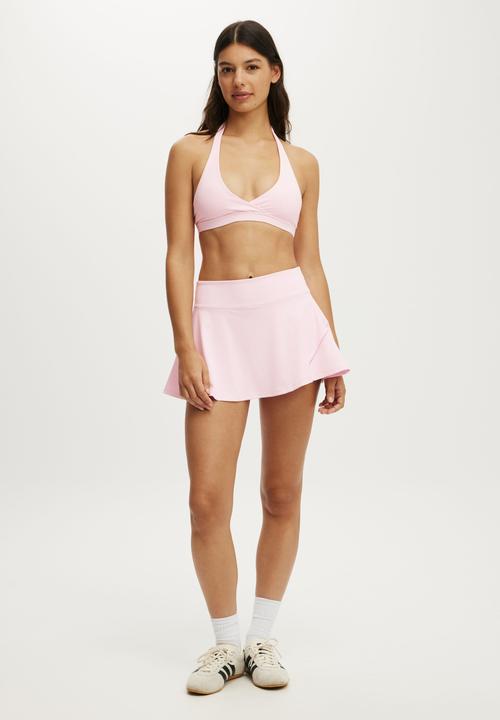 Cotton On - Ultra Soft Wrap Crop - Cherry Dream