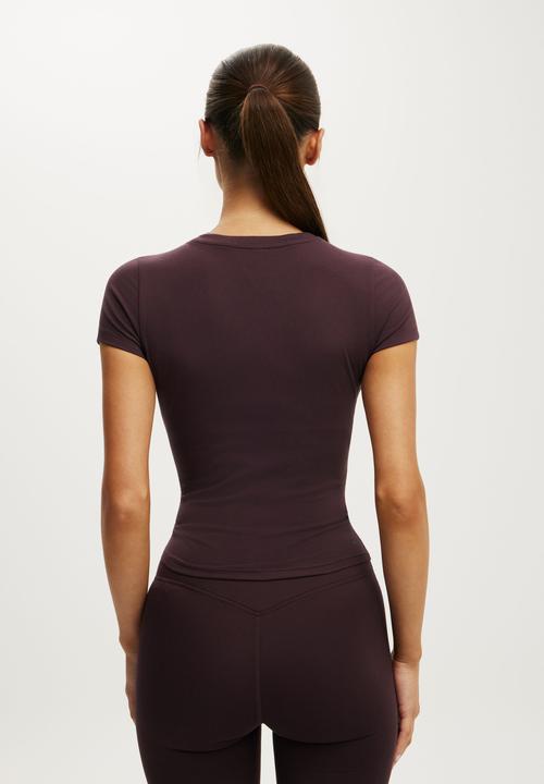 Cotton On - Ultra Soft Fitted T-shirt - Italian Plum