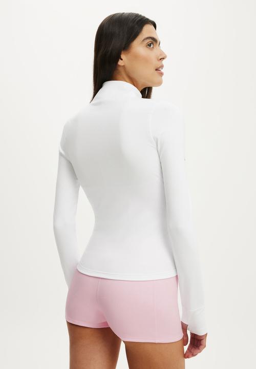 Cotton On - Ultra Soft Zip Through Jacket - White