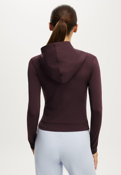 Cotton On - Ultra Soft Hooded Jacket - Italian Plum