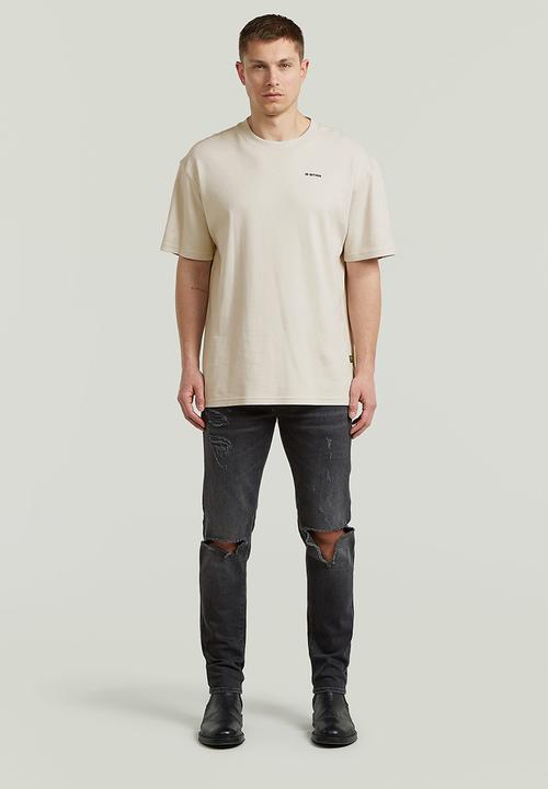G-STAR - 3301 Slim - Worn In Ripped Black Moon