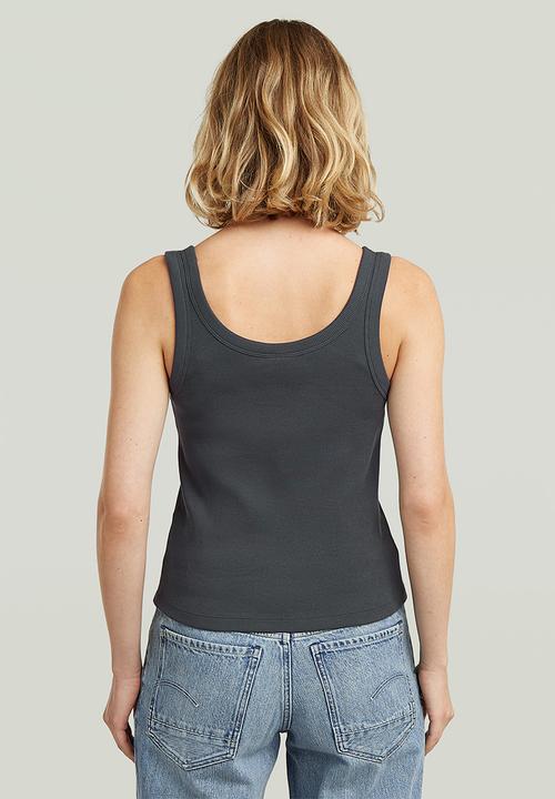 G-STAR - Slim rib tank t wmn - petrol