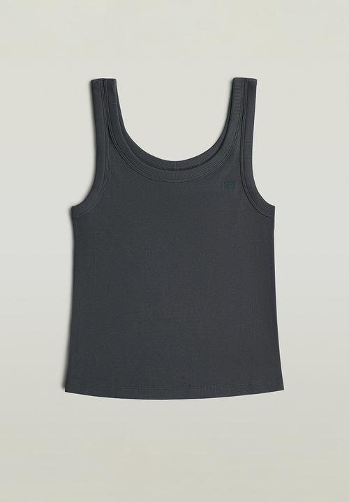 G-STAR - Slim rib tank t wmn - petrol