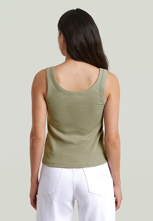 G-STAR - Slim rib tank t wmn - lt orphus