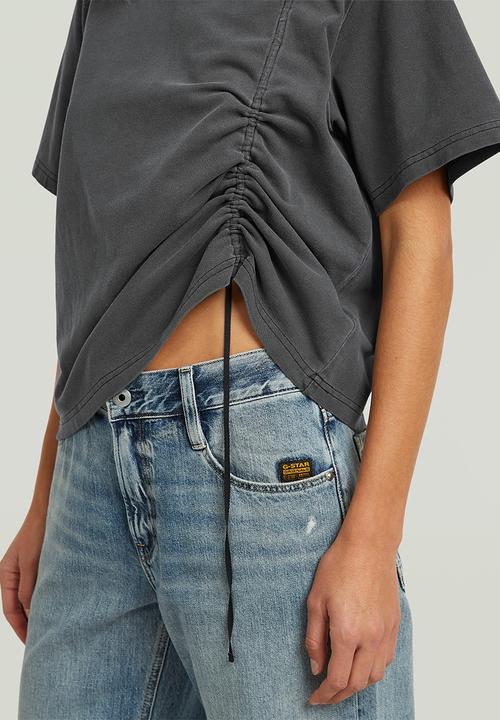 G-STAR - Adjustable washed relaxed r t wmn - dk black gd