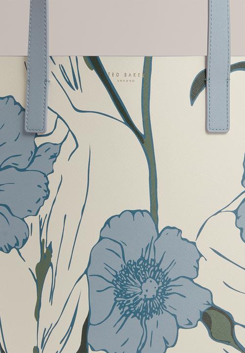 Ted Baker - Tooocon Floral Print Extra Large Icon Bag - White