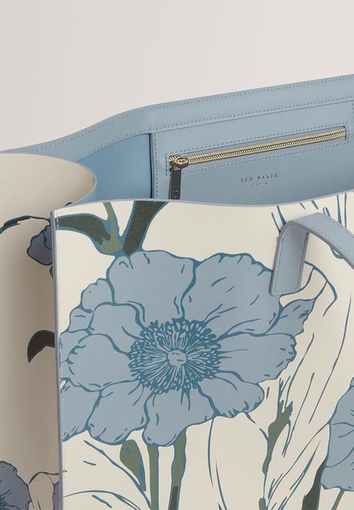 Ted Baker - Tooocon Floral Print Extra Large Icon Bag - White
