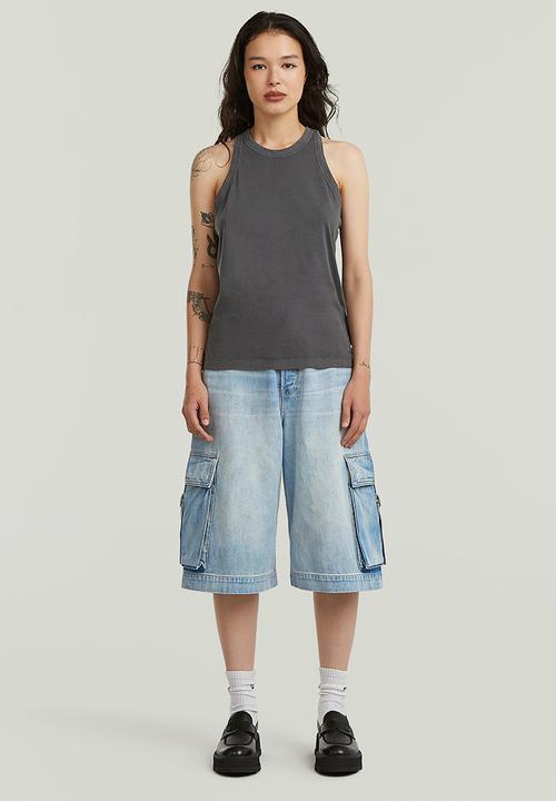 G-STAR - Washed tank r t wmn - petrol gd