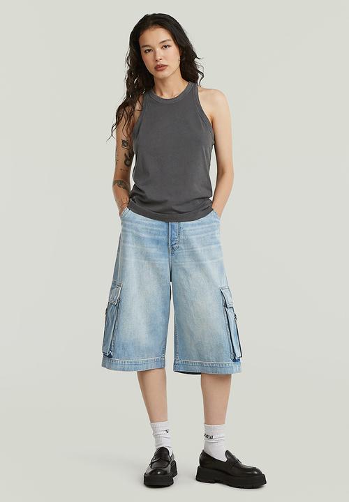 G-STAR - Washed tank r t wmn - petrol gd