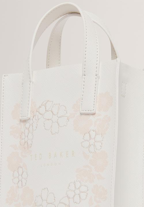 Ted Baker - Reocon Embroidery Floral Mini Icon Bag - Ivory