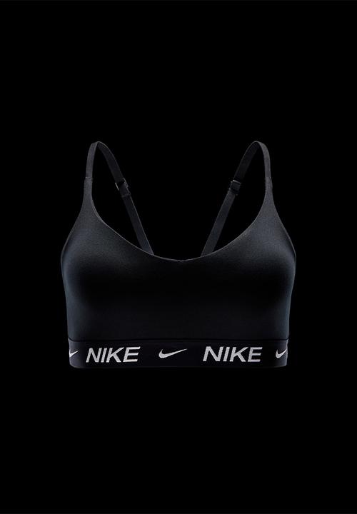 Nike - Nike Indy Light Support Women's Padded Adjustable Sports Bra - Black/Black/White