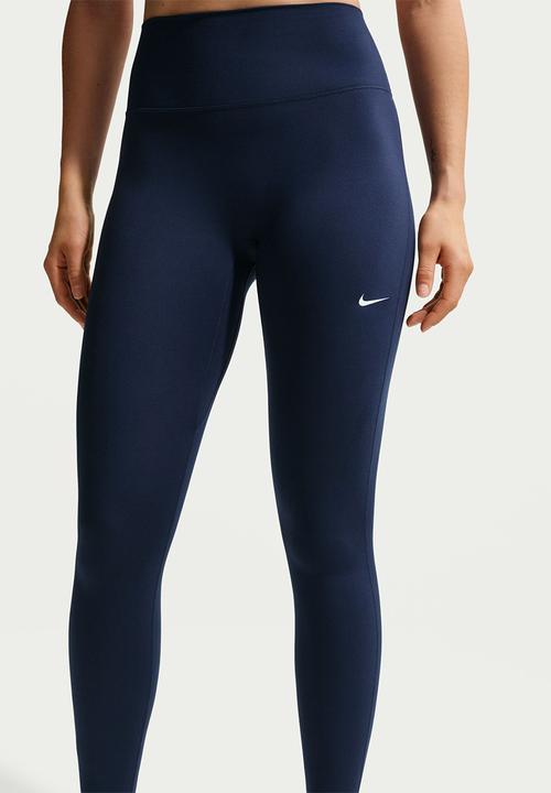 Nike - W Nk Df One Hr Tight Useam - Midnight Navy/White