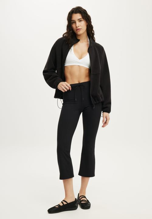 Cotton On - Polar Fleece Raglan Jacket - Black