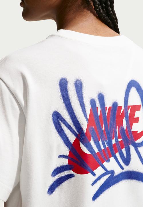 Nike - W Nsw Nk Clsc Bf Tee Grf2 - Sail