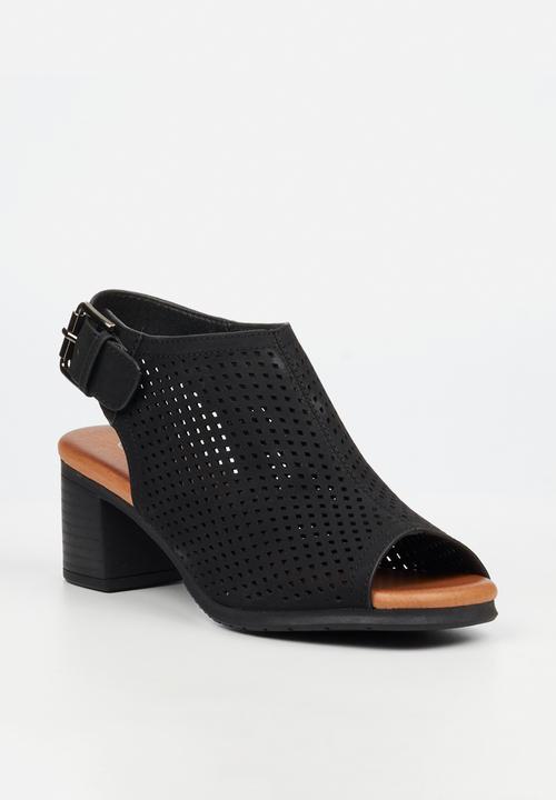 Butterfly Feet - Indra 1 peep toe heel - black