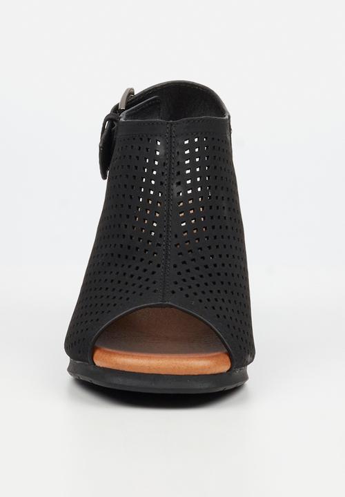 Butterfly Feet - Indra 1 peep toe heel - black