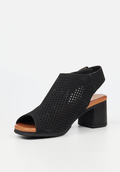 Butterfly Feet - Indra 1 peep toe heel - black