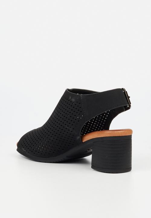 Butterfly Feet - Indra 1 peep toe heel - black