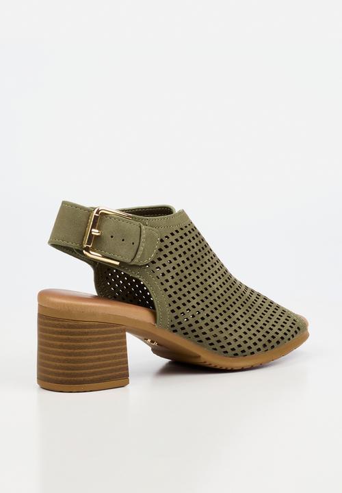 Butterfly Feet - Indra 1 peep toe heel - olive
