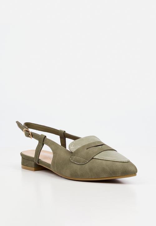 Butterfly Feet - Monte 1 slingback - olive