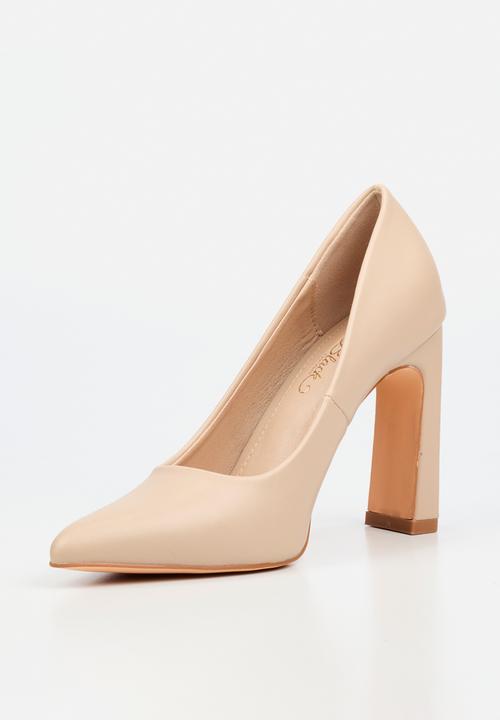 Miss Black - Nala 2 classic block heel - natural