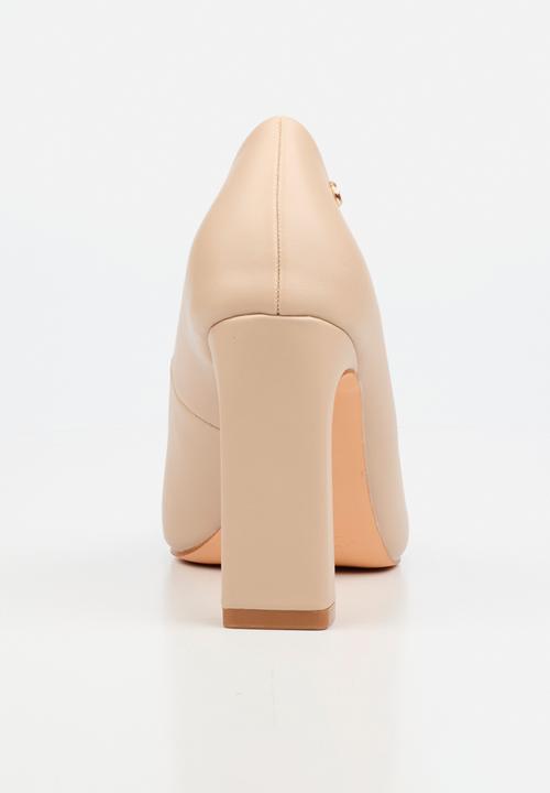 Miss Black - Nala 2 classic block heel - natural