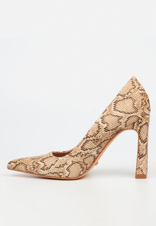 Miss Black - Nala 2 classic block heel - snake