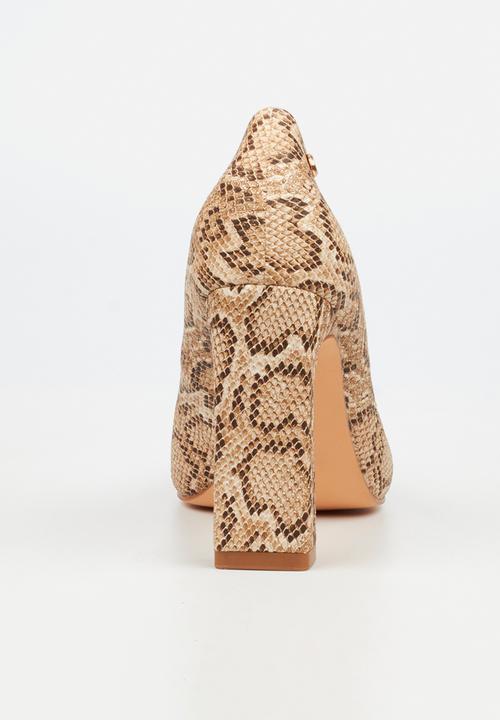 Miss Black - Nala 2 classic block heel - snake