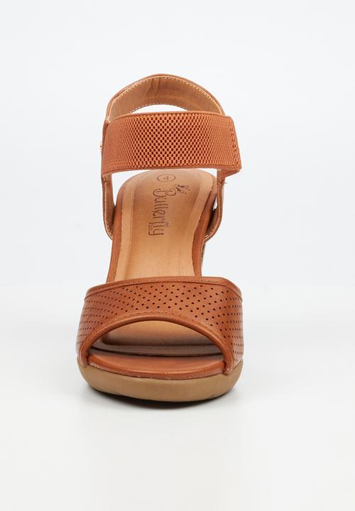 Butterfly Feet - Raina 2 ankle strap heel - tan