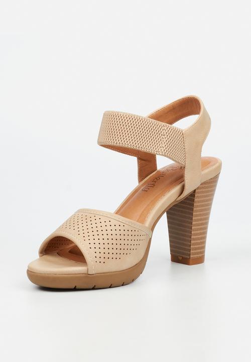 Butterfly Feet - Raina 2 ankle strap heel - beige