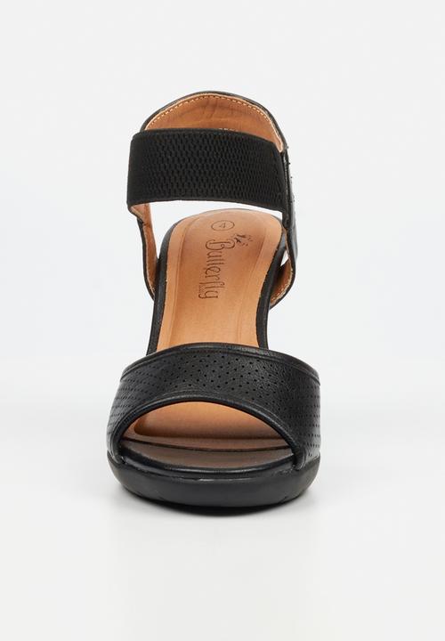 Butterfly Feet - Raina 2 ankle strap heel - black
