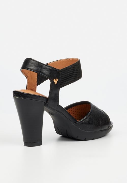 Butterfly Feet - Raina 2 ankle strap heel - black