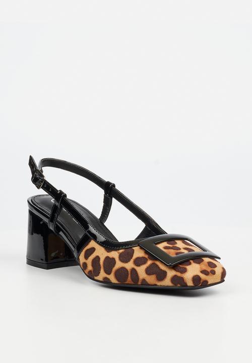 Butterfly Feet - Verity 1 slingback heel - leopard