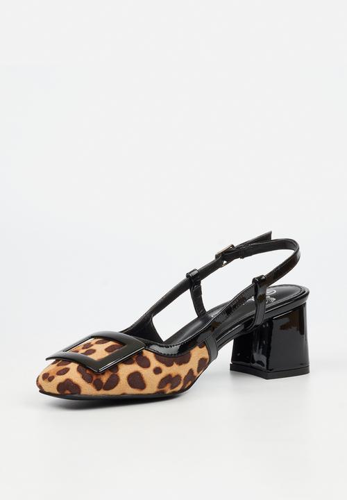Butterfly Feet - Verity 1 slingback heel - leopard