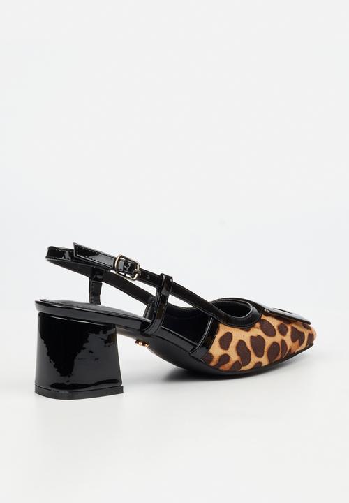 Butterfly Feet - Verity 1 slingback heel - leopard