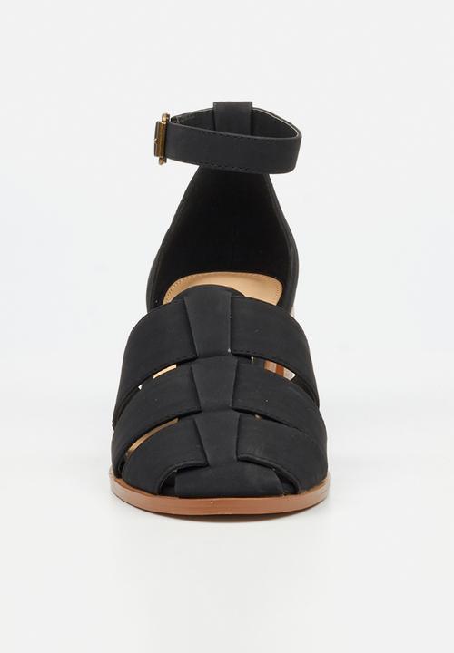 Butterfly Feet - Wexley 2 ankle strap heel - black