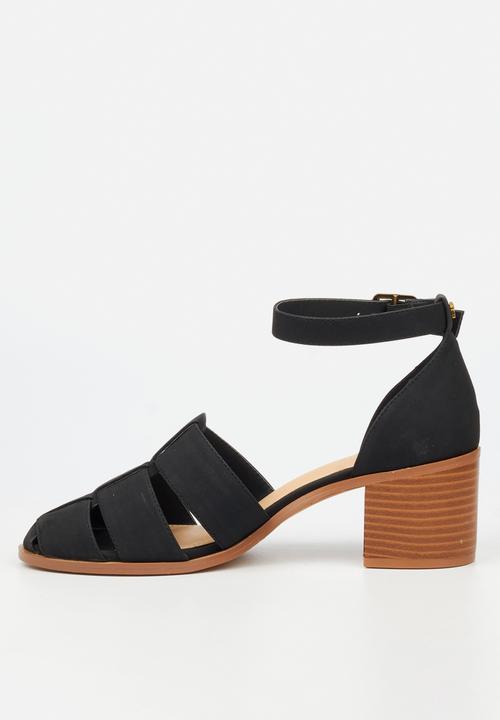 Butterfly Feet - Wexley 2 ankle strap heel - black