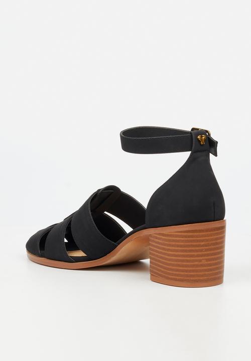 Butterfly Feet - Wexley 2 ankle strap heel - black