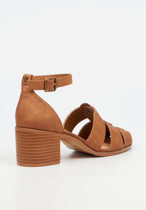 Butterfly Feet - Wexley 2 ankle strap heel - tan