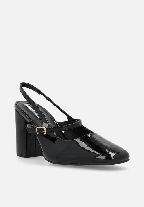 Madison® - Qia close toe slingback heel - black