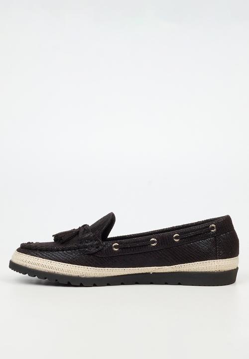 Butterfly Classics - Willa 2 boat shoe - black