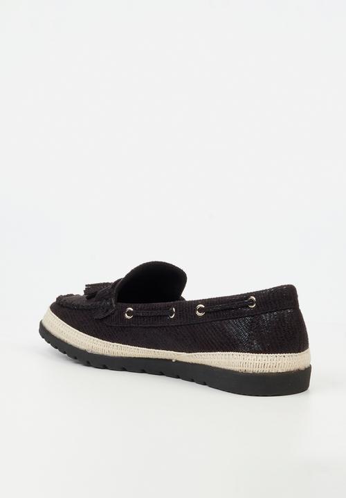 Butterfly Classics - Willa 2 boat shoe - black