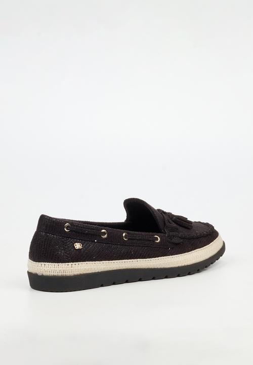 Butterfly Classics - Willa 2 boat shoe - black
