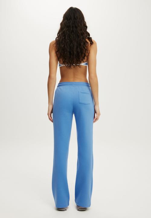 Cotton On - Plush Bootleg Sweatpant - Ultramarine