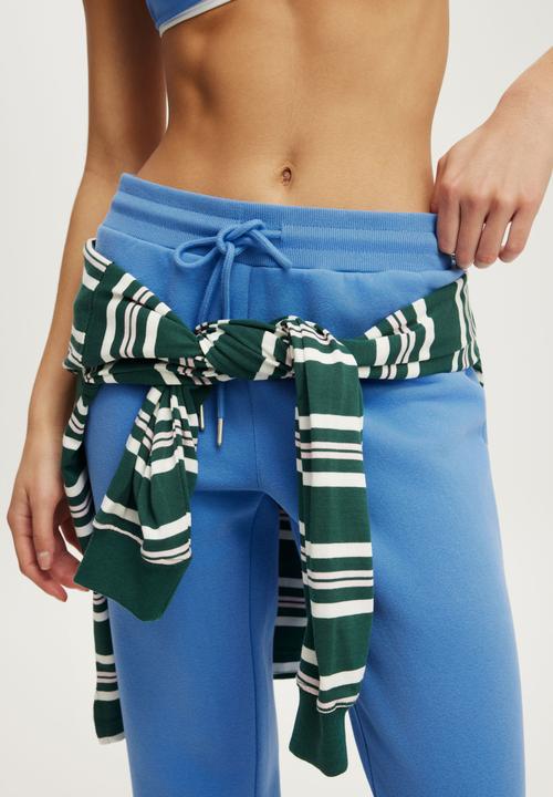 Cotton On - Plush Bootleg Sweatpant - Ultramarine