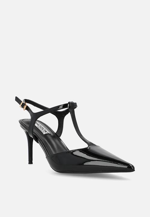 Madison® - Quincy close toe slingback heel - black