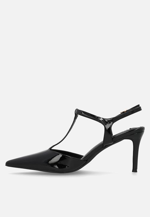Madison® - Quincy close toe slingback heel - black