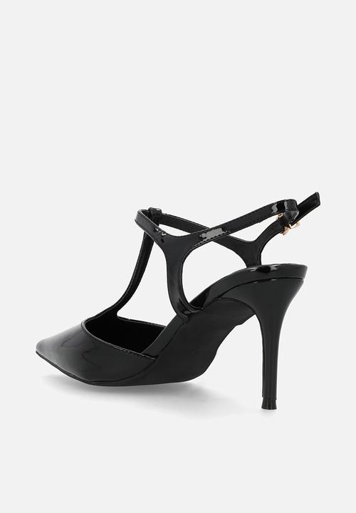 Madison® - Quincy close toe slingback heel - black